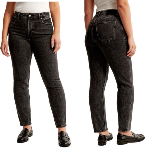 Abercrombie & Fitch Denim - Abercrombie & Fitch Curve Love High Rise Mom Jean